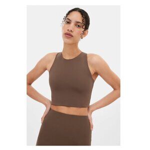 NWT Girlfriend Collective Brown Dylan Tank Sports Bra